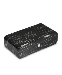 Siglo Oblong Black & White Veneer Humidor